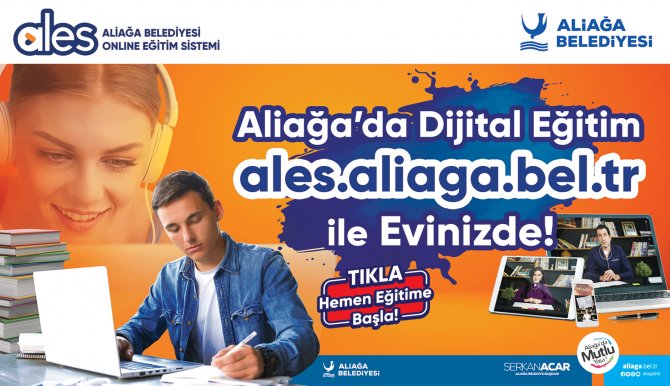 Aliağa Belediyesi Online Eğitim Sistemi ALES Hizmete Girdi