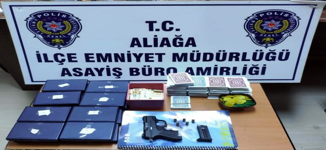 Aliağa Polisinden Kumar Baskını