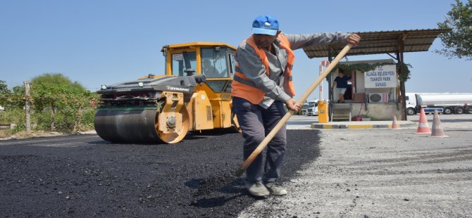 Tanker Garajının Yolu Asfaltlandı