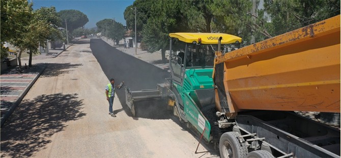 Bergama Asfalt Çalışmaları Hız Kesmeden Devam Ediyor