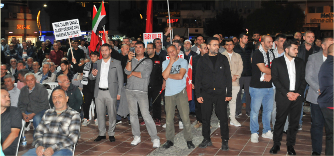 ASTOK'tan " Soykırıma Hayır Filistin'e Destek, Siyonizme Lanet" mitingi