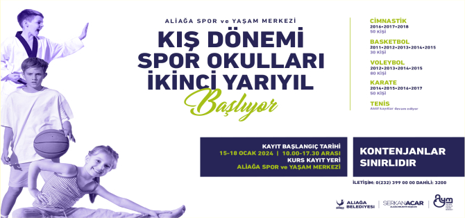 AYM’de Kış Dönemi Spor Okulları Kayıtları Başlıyor