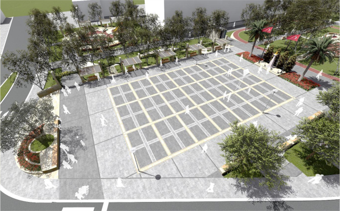 Kınık Cumhuriyet Meydanı yeni çehresine kavuşuyor