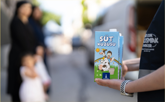 Binlerce Çocuğa Süt Desteği Başladı