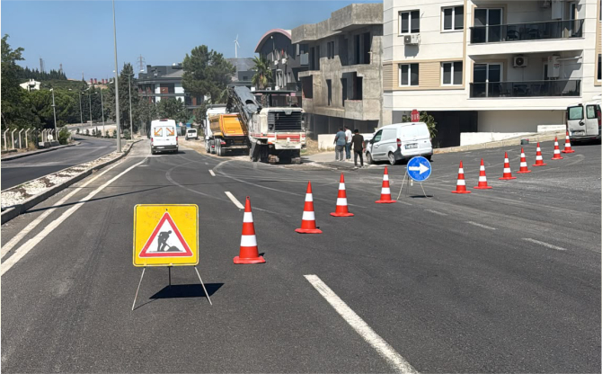 Aliağa’da Necmettin Giritlioğlu Caddesi Baştan Sona Yenileniyor
