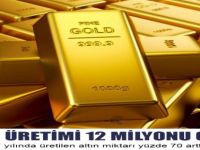 Altın Üretimi 12 Milyonu Geçti