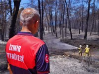 İzmir’in ateş savaşçıları ağaçlar için nöbette